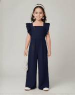 Navy Ruffled Jumpsuit | 3Y - 7Y - Image 3